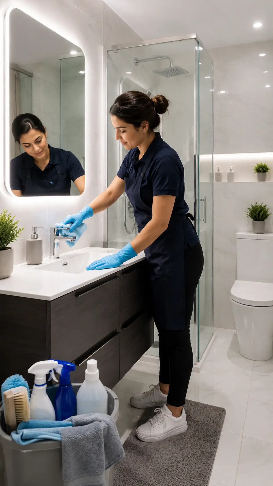 Bathroom deep cleaning